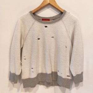 n:PHILANTHROPY Inside Out Destroyed & Distressed Sweatshirt